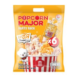makro-snack-0941 ป๊อบคอร์นเมเจอร์ ป๊อบคอร์น รสชีส 35 กรัม X6