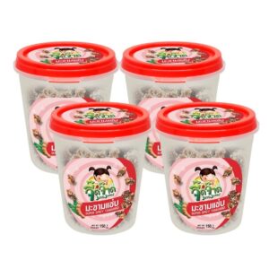 makro-snack-0945 จี๊ดจ๊าด มะขามแซ่บ ขนาด 120 กรัม (แพ็ค 4 กระปุก) ขนาด 480 กรัม