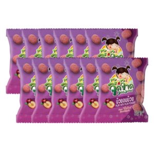 makro-snack-0946 จี๊ดจ๊าด บ๊วยอบบ๊วย 10 กรัม (แพ็ค 12 ซอง) ขนาด 120 กรัม