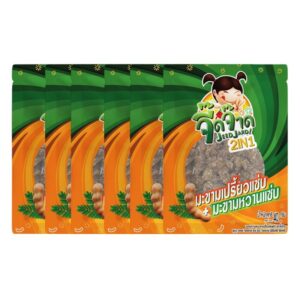makro-snack-0952 จี๊ดจ๊าด 2 in 1 มะขามเปรี้ยวแซ่บ + มะขามหวานแซ่บ 40 กรัม (แพ็ค 6 ซอง) ขนาด 300 กรัม