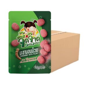 [ขายยกลัง] จี๊ดจ๊าด มะขามอบบ๊วย ขนาด 54 กรัม (1 ลัง บรรจุ 60 ซอง) ขนาด 3240 กรัม