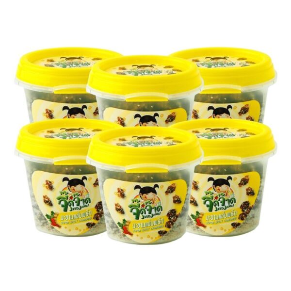 makro-snack-0962 จี๊ดจ๊าด มะขามแซ่บพริก 50 กรัม (แพ็ค 6 กระปุก) ขนาด 300 กรัม