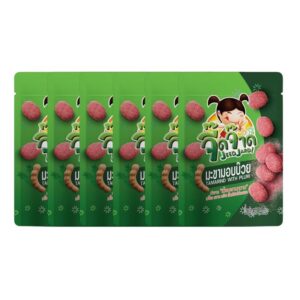 makro-snack-0968 จี๊ดจ๊าด มะขามอบบ๊วย ขนาด 54 กรัม (แพ็ค 6 ซอง) ขนาด 324 กรัม