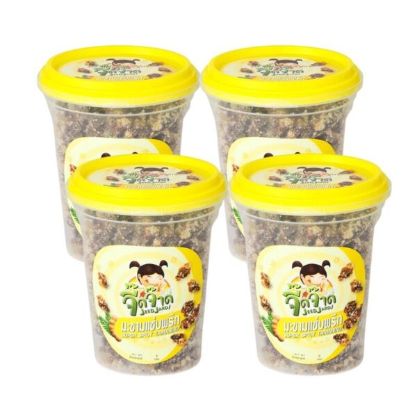 makro-snack-0974 จี๊ดจ๊าด มะขามแซ่บพริก 120 กรัม (แพ็ค 4 กระปุก) ขนาด 480กรัม