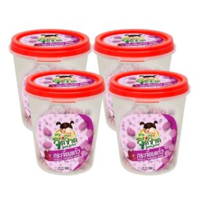 makro-snack-0979 จี๊ดจ๊าด กระเจี๊ยบแก้ว 180 กรัม (แพ็ค 4 กระปุก) ขนาด 720 กรัม