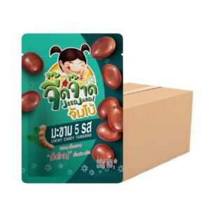 [ขายยกลัง] จี๊ดจ๊าด จัมโบ้ มะขาม5รส ขนาด 100 กรัม (1 ลัง บรรจุ 72 ซอง) ขนาด 7200 กรัม