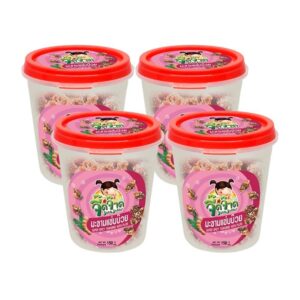 makro-snack-0991 จี๊ดจ๊าด มะขามแซ่บบ๊วย ขนาด 120 กรัม (แพ็ค 4 กระปุก) ขนาด 480 กรัม