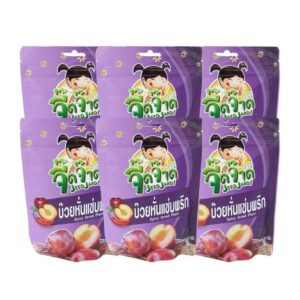 makro-snack-1001 จี๊ดจ๊าด บ๊วยหั่นแซ่บพริก 100 กรัม (แพ็ค 6 ซอง) ขนาด 600 กรัม