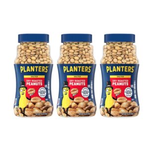 makro-snack-1023 แพลนเตอร์ ถั่วลิสงอบ ปรุงรสเกลือทะเล (ผลิตในสหรัฐอเมริกา) ขนาด 453 กรัม x 3