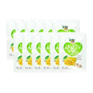 makro-snack-1025 จี๊ดจ๊าด มะม่วง 4 รสพริกเกลือ 40 กรัม (1 แพ็ค บรรจุ 12 ซอง) ขนาด 480 กรัม