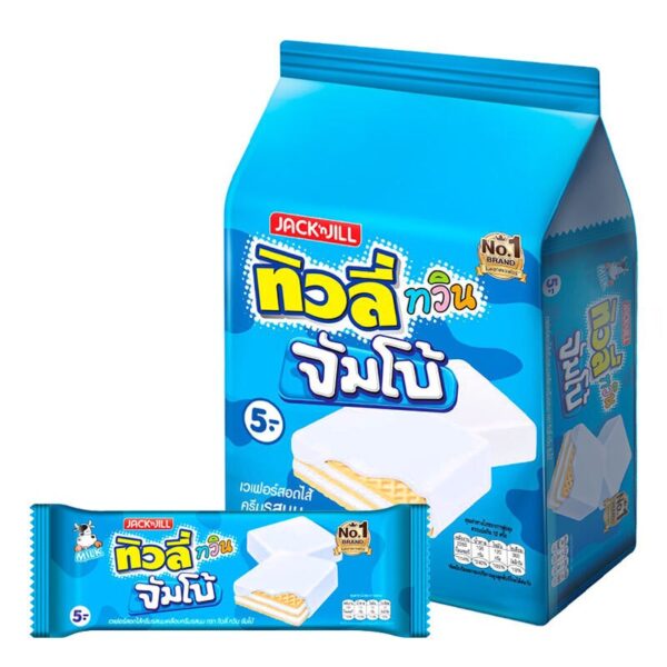 ทิวลี่ เวเฟอร์ ทวินจัมโบ้ รสนม 35 ก. x 12