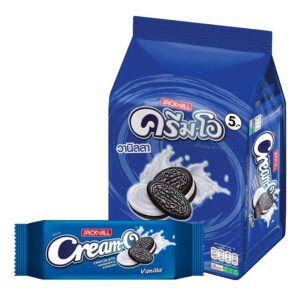 makro-snack-1068 ครีมโอ คุ้กกี้ช็อกวนิลา 27 ก. 12 ชิ้น
