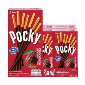makro-snack-1072 กูลิโกะ ป๊อกกี้ บิสกิตแท่งเคลือบรสช็อกโกแลต 40 ก. x 10