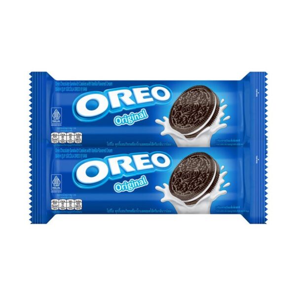 makro-snack-1073 โอรีโอ คุกกี้แซนวิชสอดไส้ครีมวานิลลา 110.4 ก. x 2