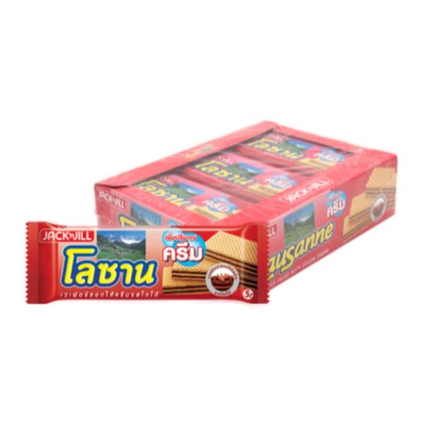makro-snack-1079 โลซาน เวเฟอร์ จัมโบ้ รสโกโก้ 28 ก. x 12