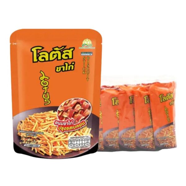 makro-snack-1085 โลตัส ขนมขาไก่ เบคอน 20 ก. x 12