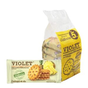 makro-snack-1093 ไวโอเลต แครกเกอร์ สับปะรดกวน 32/40 ก. X 12
