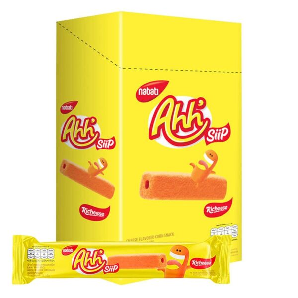 makro-snack-1114 อ๊ะห์ ข้าวโพดอบกรอบ รสชีส 16 ก. 12 ชิ้น