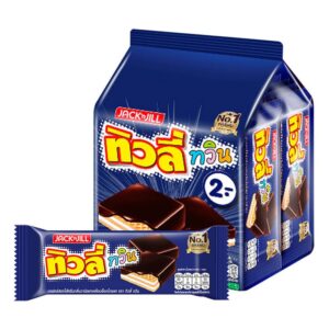 ทิวลี่ ทวิน เวเฟอร์สอดไส้ครีม กลิ่นวนิลาเคลือบช็อกโกแลต 10 ก. x 24