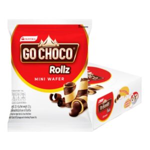 makro-snack-1145 โกช็อคโก้ เวเฟอร์โรล มินิ 20 ก. x 12