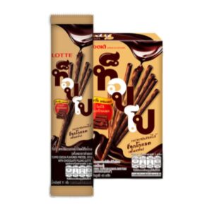 makro-snack-1146 ท็อปโป บิสกิต เพรทเซลโกโก้สอดไส้ไส้ช็อกโกแลต 11 ก. x 12