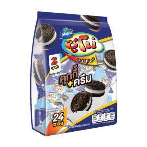 makro-snack-1148 ซูโม่ มินิคุกกี้ไส้ครีม 10 กรัม x 24 ซอง