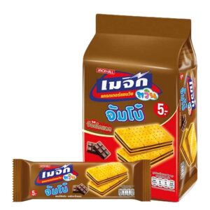 makro-snack-1149 เมจิก จัมโบ้ แครกเกอร์แซนวิชสอดไส้ รสช็อกโกแลต 43 ก. x 12