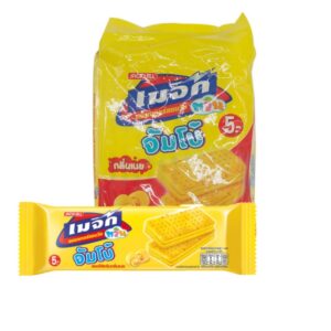 makro-snack-1157 เมจิก จัมโบ้ แครกเกอร์แซนวิชสอดไส้ รสเนย 43 ก. x 12