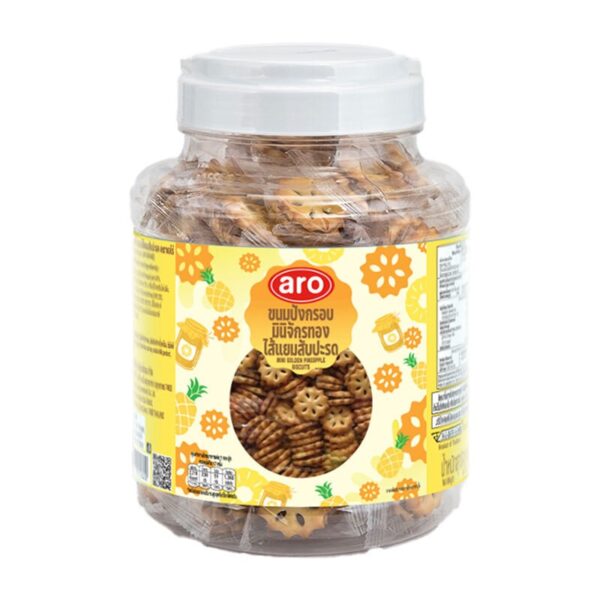 makro-snack-1204 เอโร่ มินิจักรทองแครกเกอร์ไส้แยมสับปะรด 510 ก.