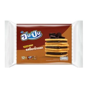 makro-snack-1219 อัน-ปัน แครกเกอร์สอดไส้ครีมรสช็อกโกแลต 25 ก. x 12