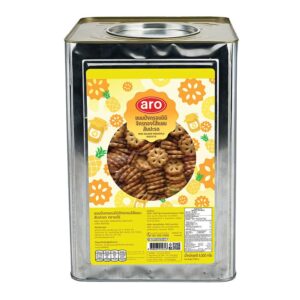 makro-snack-1230 เอโร่ มินิจักรทอง แครกเกอร์ไส้แยมสับปะรด 5 กก.