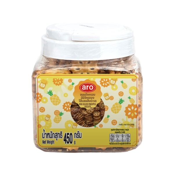makro-snack-1262 เอโร่ ขนมมินิจักรทองสับปะรด 450 ก.