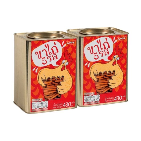 makro-snack-1287 เพนนีโอ ขนมปี๊ป ขาไก่ 5 รส 430 ก. x 2