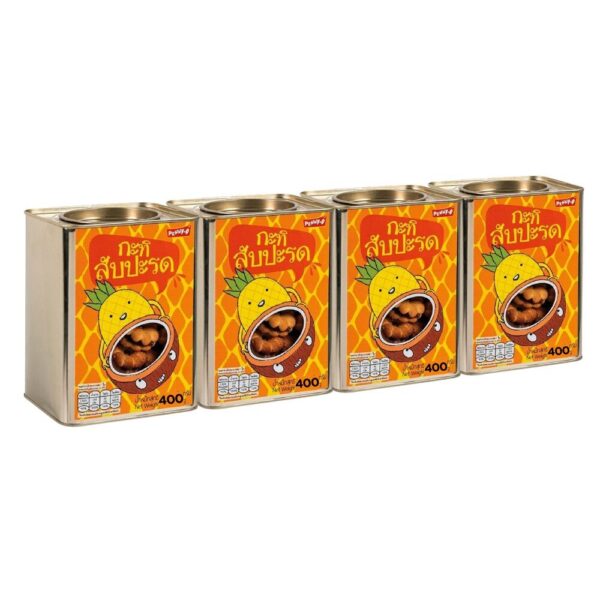 makro-snack-1314 เพนนีโอ ขนมปี๊ป กะทิสับปะรด 400 ก. x 4
