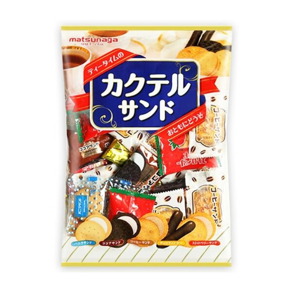 makro-snack-1325 บิสกิตรวมรส ขนาด 250 กรัม Assort Sandwich (Matsunag Brand)