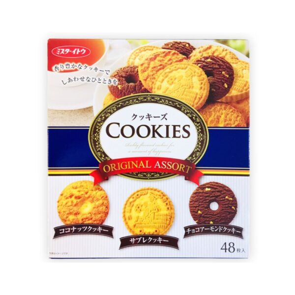 makro-snack-1331 คุกกี้ญี่ปุ่น รวม 3 รสชาติ 596 กรัม Cookies Original Assort (Mr.Ito Brand)