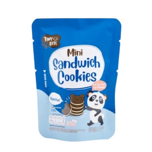 makro-snack-1354 Tiny Bite Mini sandwich cookies มินิคุกกี้ ขนมสําหรับเด็กแพ้ เด็กแพ้อาหารทานได้ ช็อกโกแลต 1 ซอง