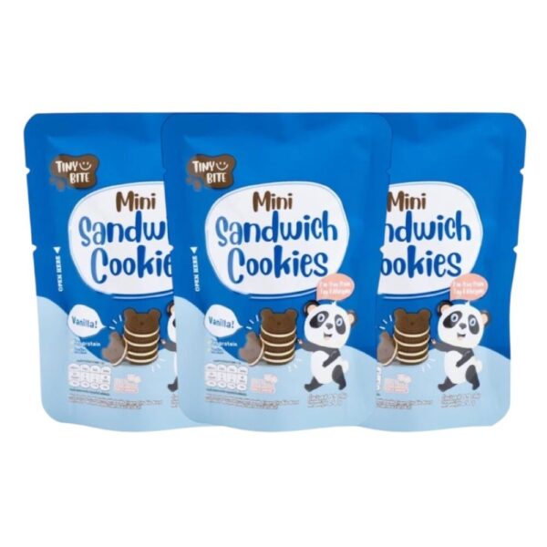 makro-snack-1355 Tiny Bite Mini sandwich cookies มินิคุกกี้ ขนมสําหรับเด็กแพ้ เด็กแพ้อาหารทานได้ ช็อกโกแลต 3 ซอง
