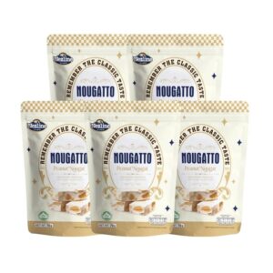 [5 ห่อ สุดคุ้ม] (50 กรัม) Nezline Nougatto Nougat Crisp นูกัตโตะ ขนมนูกัต มาเคียโต้ 3 รสชาติ ขนาดพกพา ตราเนสไลน์ (5 ห่อ) นูกัตถั่ว