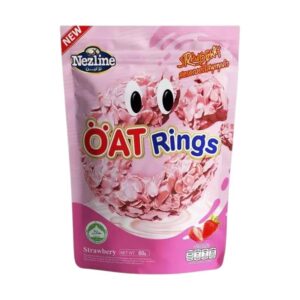 makro-snack-1382 ใหม่! โอ๊ตริง Oat Rings Nezline ขนาด 60 กรัม (1 ห่อมี 10-12 ชิ้น) 3 รสชาติให้เลือก มีฮาลาล ช็อกโกแลต สตรอว์เบอร์รี่