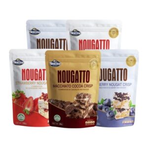 [5 ห่อ สุดคุ้ม] (50 กรัม) Nezline Nougatto Nougat Crisp นูกัตโตะ ขนมนูกัต มาเคียโต้ 3 รสชาติ ขนาดพกพา ตราเนสไลน์ (5 ห่อ) คละรส