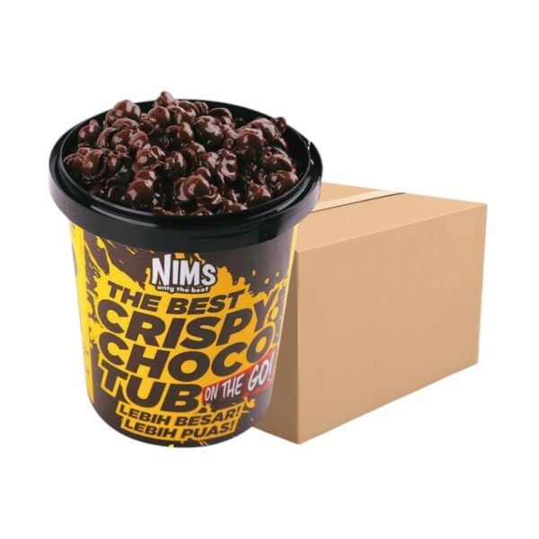 [ครึ่งลัง 12 กระปุก] NIMS Crispy Choco Tube ข้าวสาลีอบกรอบเคลือบช็อกโกแลต ตรานิมส์ 250 กรัม 4 รสชาติ โกโก้ครั้นช์