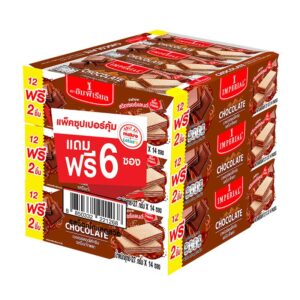 makro-snack-1413 อิมพีเรียล เวเฟอร์สอดไส้ครีม รสช็อกโกแลต 378 ก. x 3