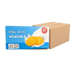 makro-snack-1444 Minhua(หมิ่นหัว) ทวินคุ้กกี้ คุ้กกี้ ยกลัง ราคาโรงงาน ขนมราคาโรงงาน ขนมกรุบกรอบ ขนมกินเล่น รสนม