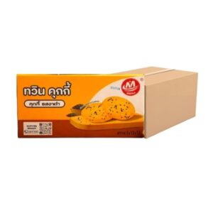 makro-snack-1446 Minhua(หมิ่นหัว) ทวินคุ้กกี้ ยกลัง ราคาโรงงาน ขนมราคาโรงงาน ขนมกรุบกรอบ ขนมกินเล่น รสงาดํา
