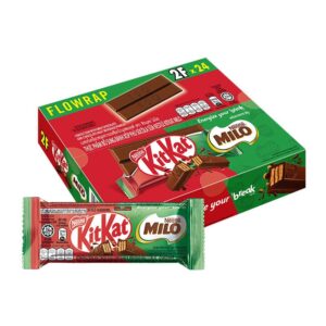 makro-snack-1448 คิทแคท X ไมโล เวเฟอร์เคลือบช็อคโกแลต 14.5 ก. x 24