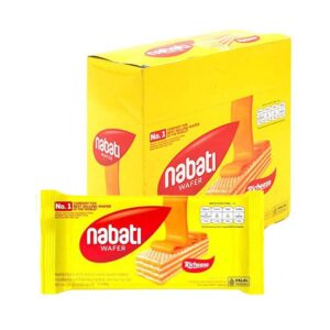 makro-snack-1462 นาบาติ เวเฟอร์สอดไส้ครีมรสชีส 27 ก. x 12