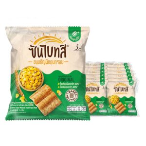 ซันไบทส์ ขนมธัญพืชอบกรอบ รสออริจินัล 15 ก. x 12