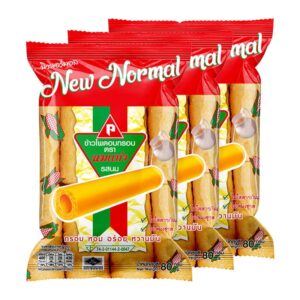 makro-snack-1549 นมแท่ง ข้าวโพดอบกรอบ รสนม 80 ก. x 3