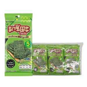 makro-snack-1567 มาชิตะ สาหร่ายทะเลอบปรุงรสมินิ รสออริจินัล 1.2 ก. 12 ซอง